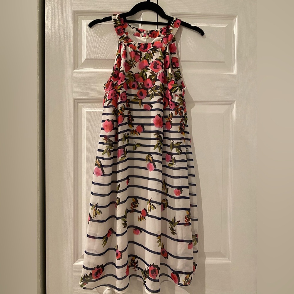 Betsey Johnson Floral Striped Dress